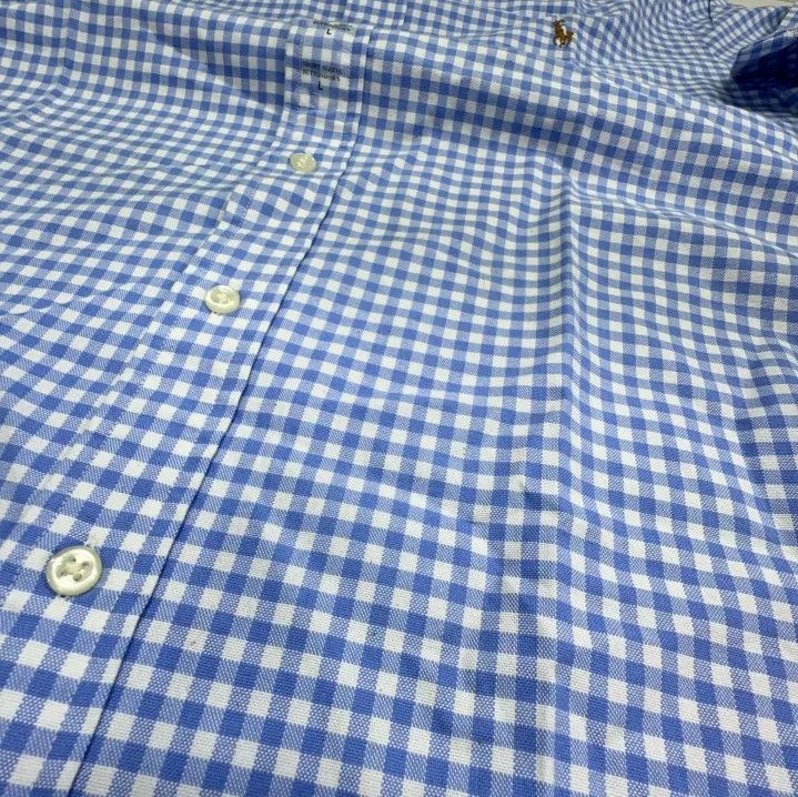 Polo Ralph Lauren Polo Ralph Lauren Blue Check Short-Sleeve Shirt Size US L / EU 52-54 / 3 - 7 Thumbnail