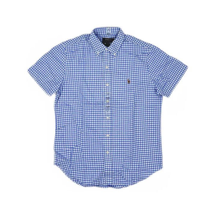 Polo Ralph Lauren Polo Ralph Lauren Blue Check Short-Sleeve Shirt Size US S / EU 44-46 / 1 - 2 Thumbnail
