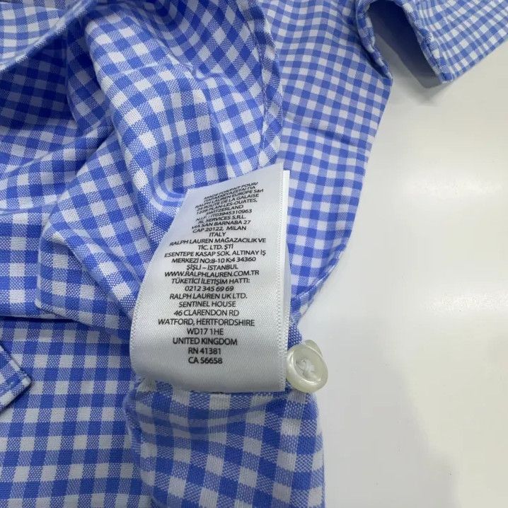Polo Ralph Lauren Polo Ralph Lauren Blue Check Short-Sleeve Shirt Size US S / EU 44-46 / 1 - 4 Thumbnail
