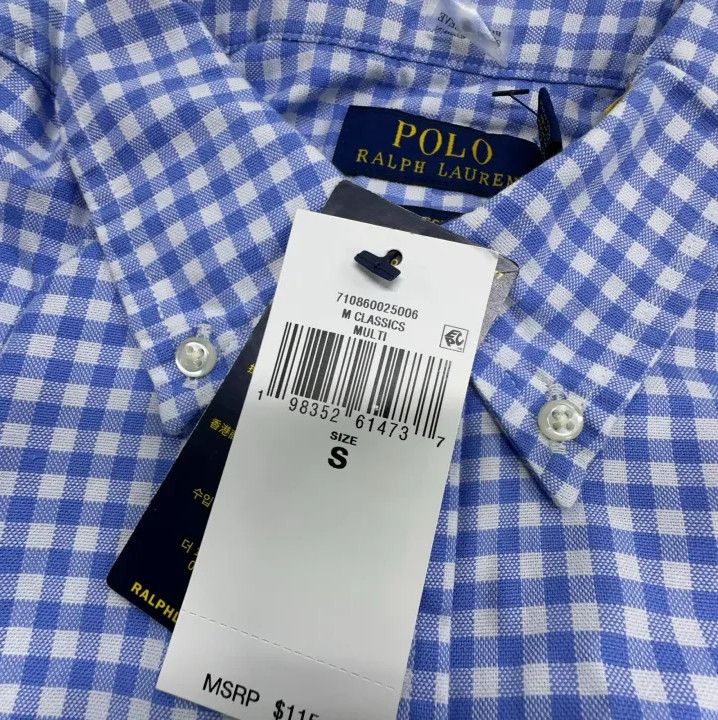Polo Ralph Lauren Polo Ralph Lauren Blue Check Short-Sleeve Shirt Size US S / EU 44-46 / 1 - 5 Thumbnail
