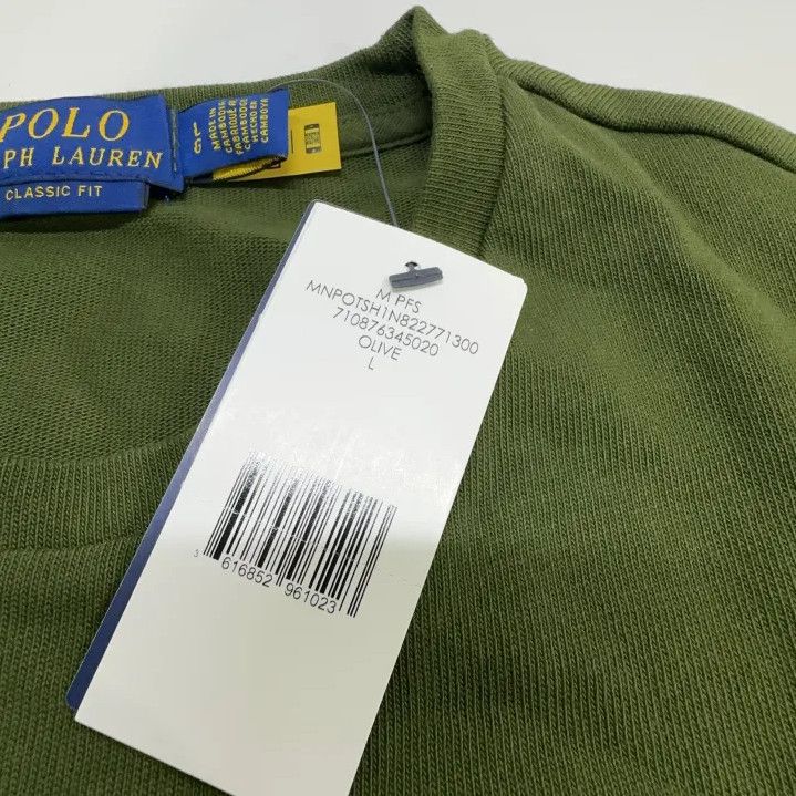Polo Ralph Lauren Polo Ralph Lauren Solid Round Neck Short Sleeve Size US L / EU 52-54 / 3 - 5 Thumbnail