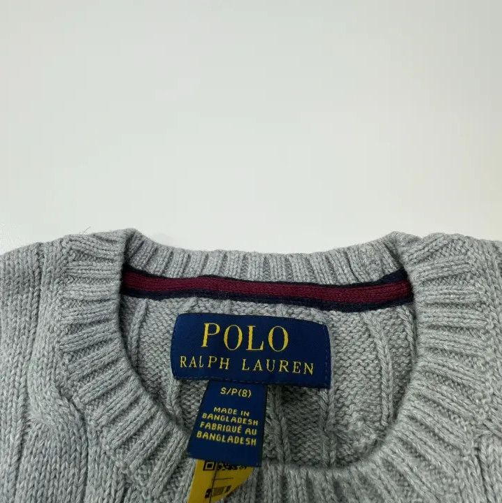 Polo Ralph Lauren Polo Ralph Lauren Kids FW22 Cable Knit Sweater Size US S / EU 44-46 / 1 - 4 Thumbnail