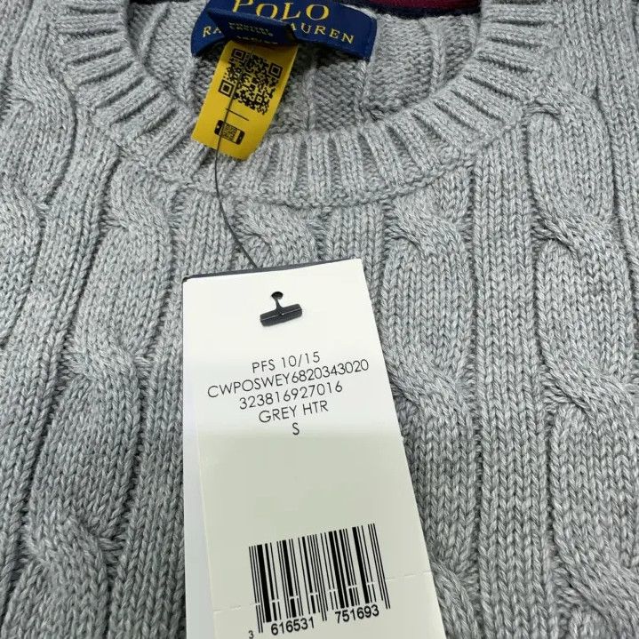 Polo Ralph Lauren Polo Ralph Lauren Kids FW22 Cable Knit Sweater Size US S / EU 44-46 / 1 - 5 Thumbnail