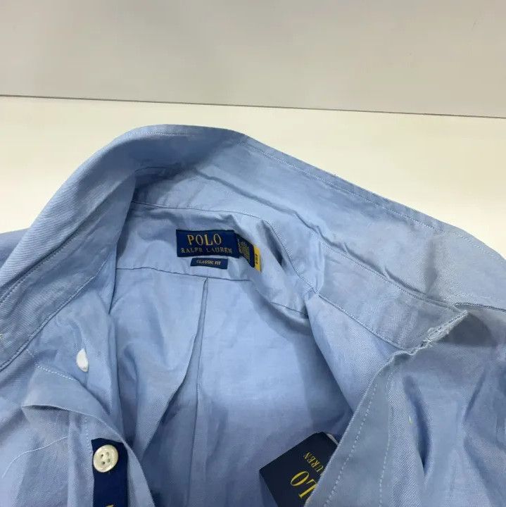 Polo Ralph Lauren Polo Ralph Lauren Solid Logo Embroidered Long-Sleeve Shirt Size US XL / EU 56 / 4 - 7 Thumbnail