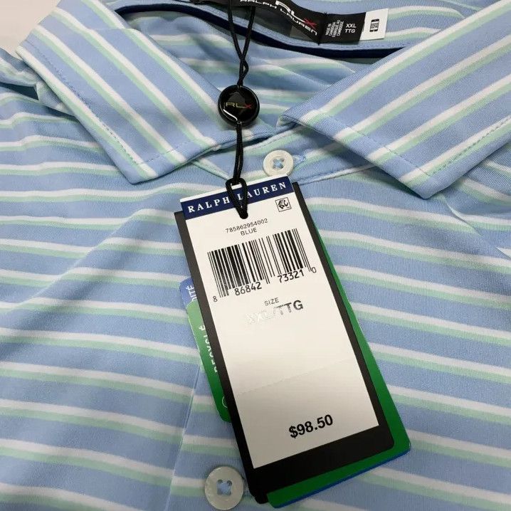 Polo Ralph Lauren Polo Ralph Lauren Striped Short-Sleeve Polo Size US XXL / EU 58 / 5 - 5 Thumbnail