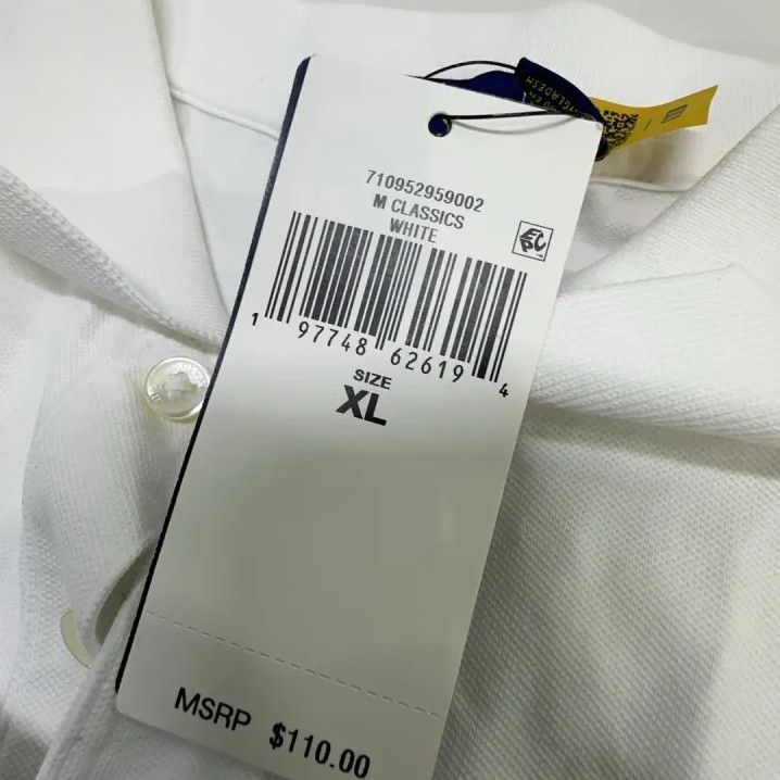 Polo Ralph Lauren Polo Ralph Lauren Men's White Short-Sleeve Polo Size US XL / EU 56 / 4 - 4 Thumbnail