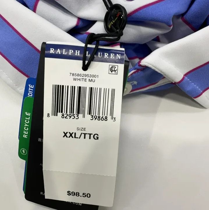 Polo Ralph Lauren Polo Ralph Lauren Striped Short-Sleeve Polo Shirt Size US XXL / EU 58 / 5 - 5 Thumbnail
