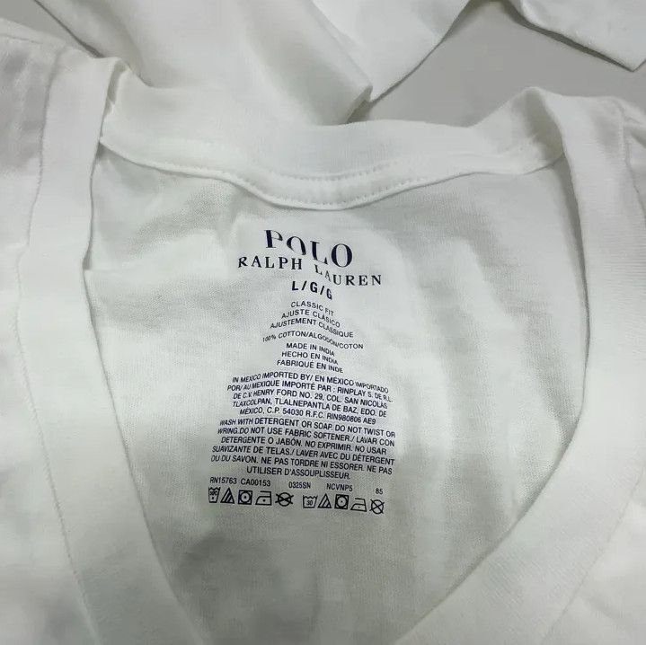Polo Ralph Lauren Polo Ralph Lauren Men's 5-Pack Slim V-Neck Tees Size US L / EU 52-54 / 3 - 6 Thumbnail