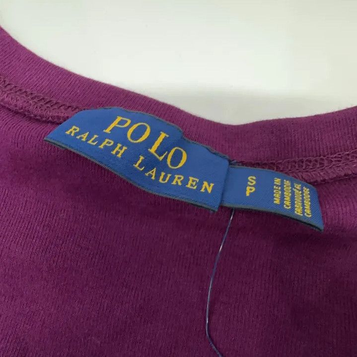 Polo Ralph Lauren Polo Ralph Lauren Purple V-Neck Long-Sleeve T-Shirt Size US S / EU 44-46 / 1 - 5 Thumbnail