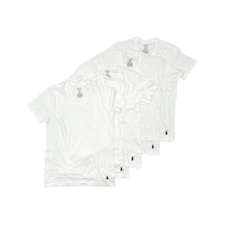 Polo Ralph Lauren Polo Ralph Lauren Men's V-Neck T-Shirt 5-Pack Size US M / EU 48-50 / 2 - 2 Thumbnail