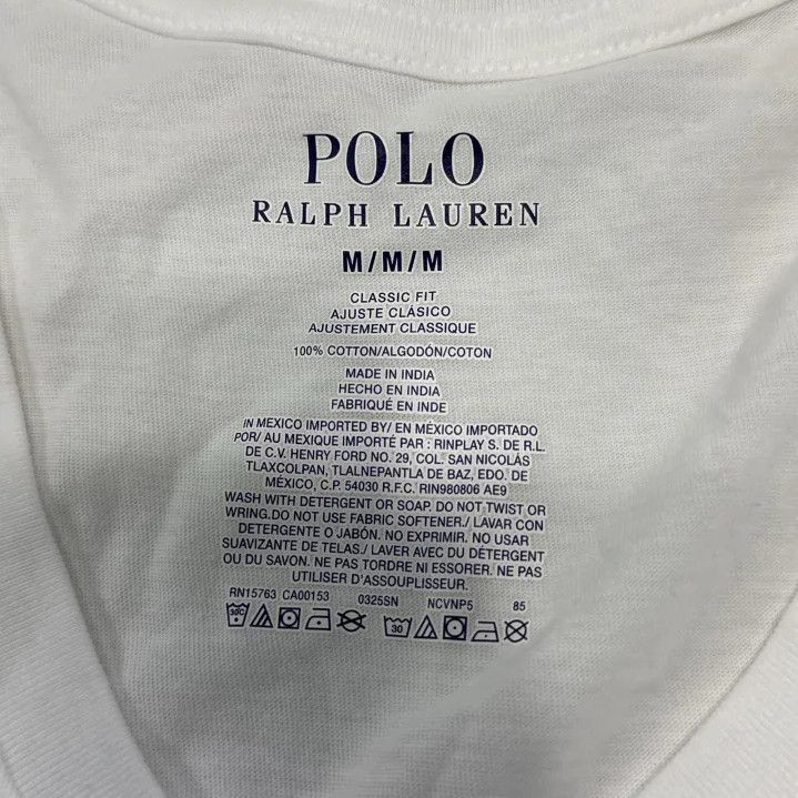 Polo Ralph Lauren Polo Ralph Lauren Men's V-Neck T-Shirt 5-Pack Size US M / EU 48-50 / 2 - 5 Thumbnail
