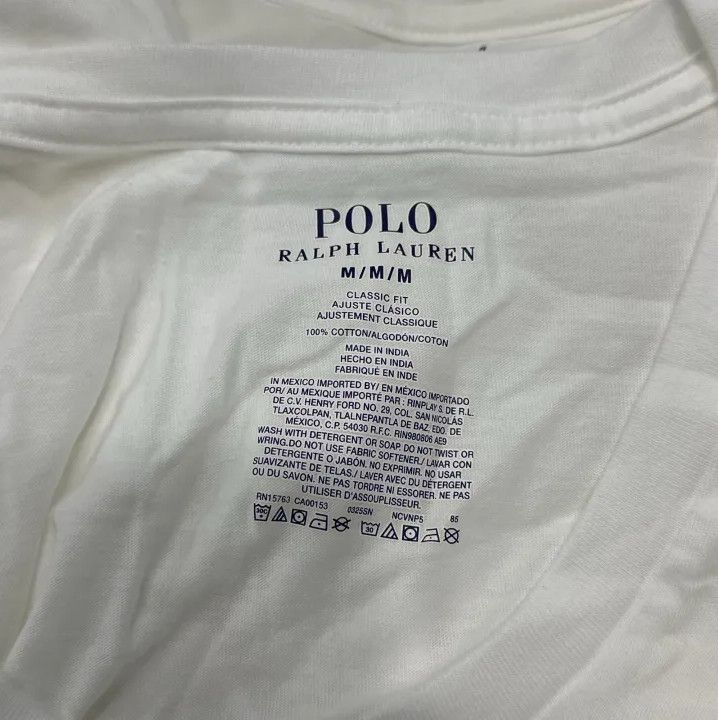 Polo Ralph Lauren Polo Ralph Lauren Men's V-Neck T-Shirt 5-Pack Size US M / EU 48-50 / 2 - 9 Thumbnail