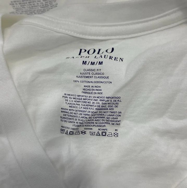Polo Ralph Lauren Polo Ralph Lauren Men's V-Neck T-Shirt 5-Pack Size US M / EU 48-50 / 2 - 8 Thumbnail