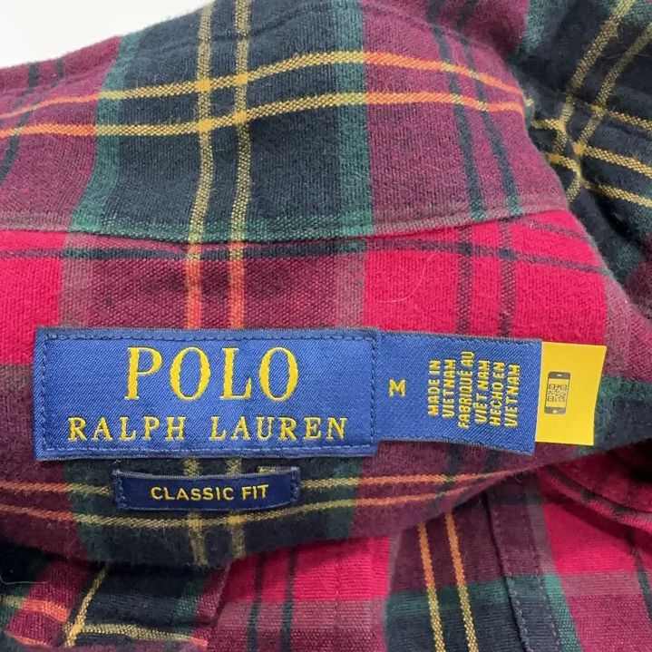 Polo Ralph Lauren Polo Ralph Lauren Men's Red Plaid Long-Sleeve Shirt Size US M / EU 48-50 / 2 - 6 Thumbnail