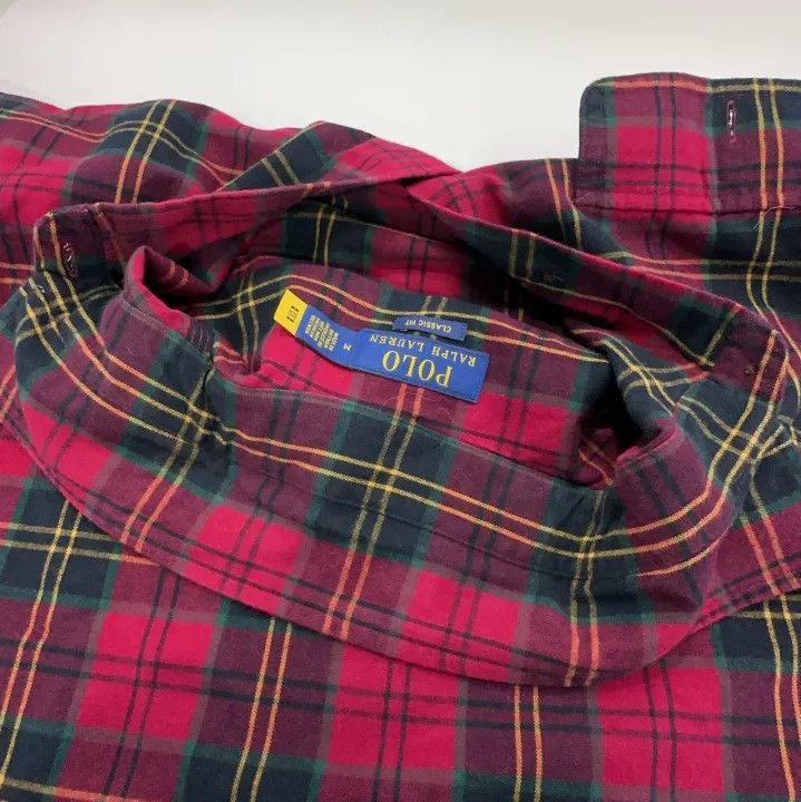 Polo Ralph Lauren Polo Ralph Lauren Men's Red Plaid Long-Sleeve Shirt Size US M / EU 48-50 / 2 - 9 Thumbnail