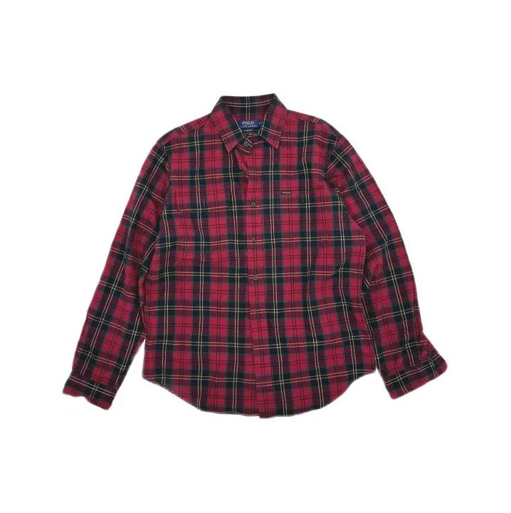 Polo Ralph Lauren Polo Ralph Lauren Men's Red Plaid Long-Sleeve Shirt Size US M / EU 48-50 / 2 - 2 Thumbnail