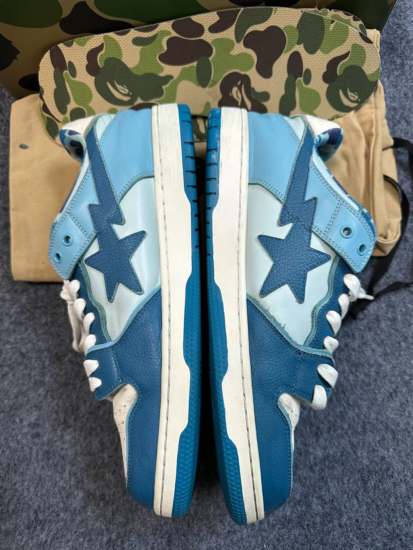 Bape Bape Ta Multi Shark Shoes Low Top Size US 13 / EU 46 - 2 Thumbnail