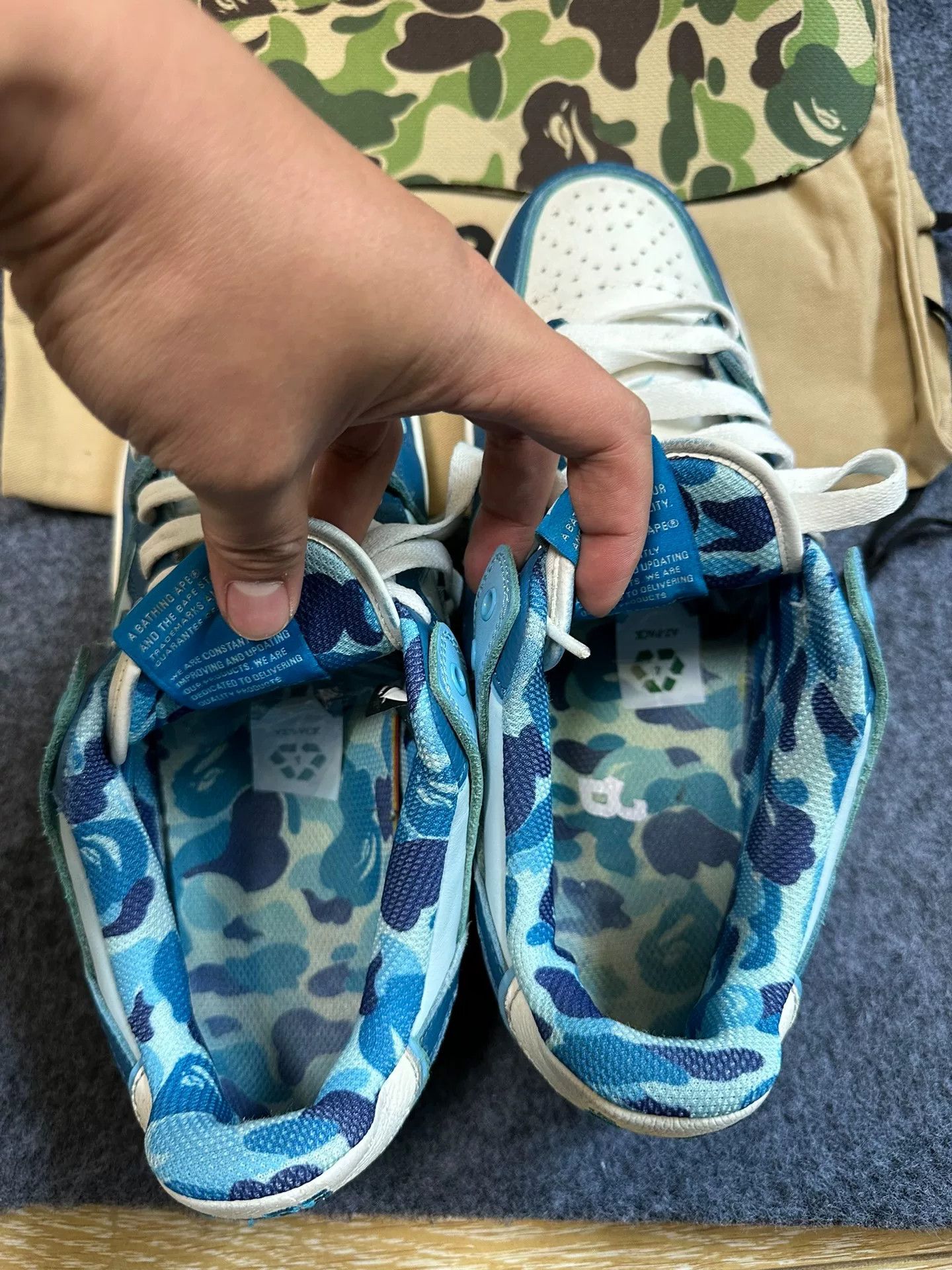 Bape Bape Ta Multi Shark Shoes Low Top Size US 13 / EU 46 - 6 Thumbnail