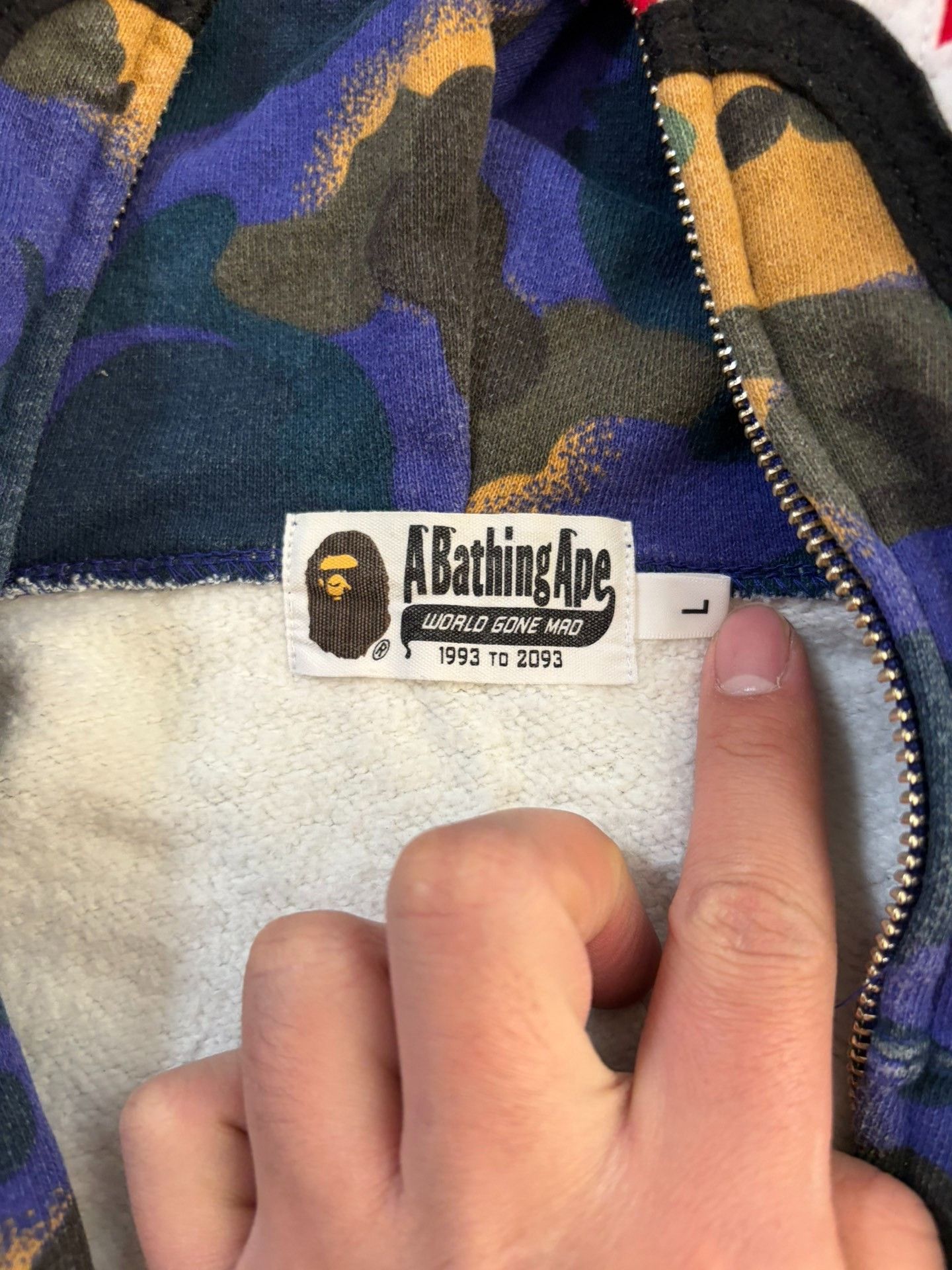 Bape Bape Hp Multi Shark Sweatshirt Size US L / EU 52-54 / 3 - 4 Thumbnail