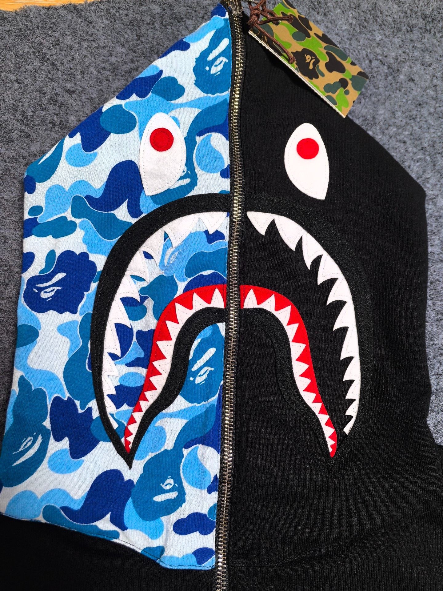 Bape Bape X Multi Shark Sweatshirt Pullover Size US XXL / EU 58 / 5 - 5 Thumbnail