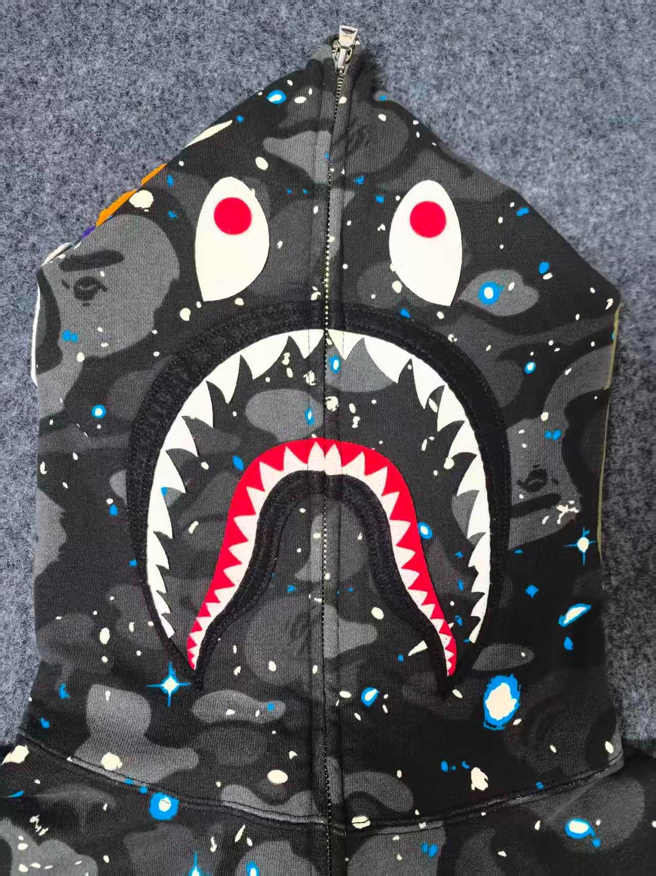 Bape Bape Multi Shark Sweatshirt Pullover Size US XL / EU 56 / 4 - 4 Thumbnail
