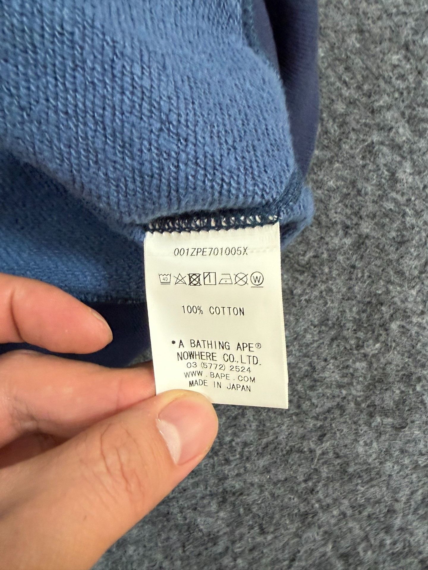 Bape Bape X Blue-black Shark Sweatshirt Size US XXL / EU 58 / 5 - 7 Thumbnail