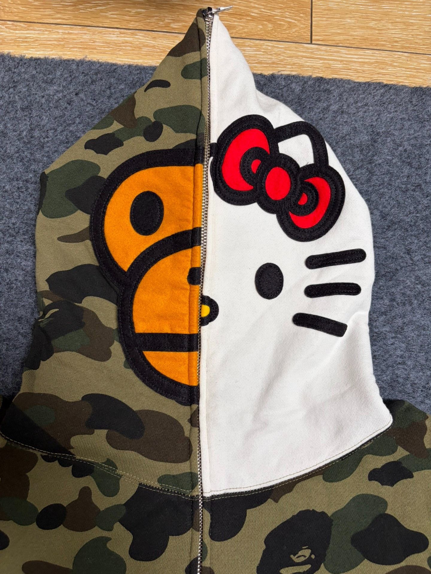 Bape Bape He Okitty Multi Shark Sweatshirt Size US XXL / EU 58 / 5 - 6 Thumbnail