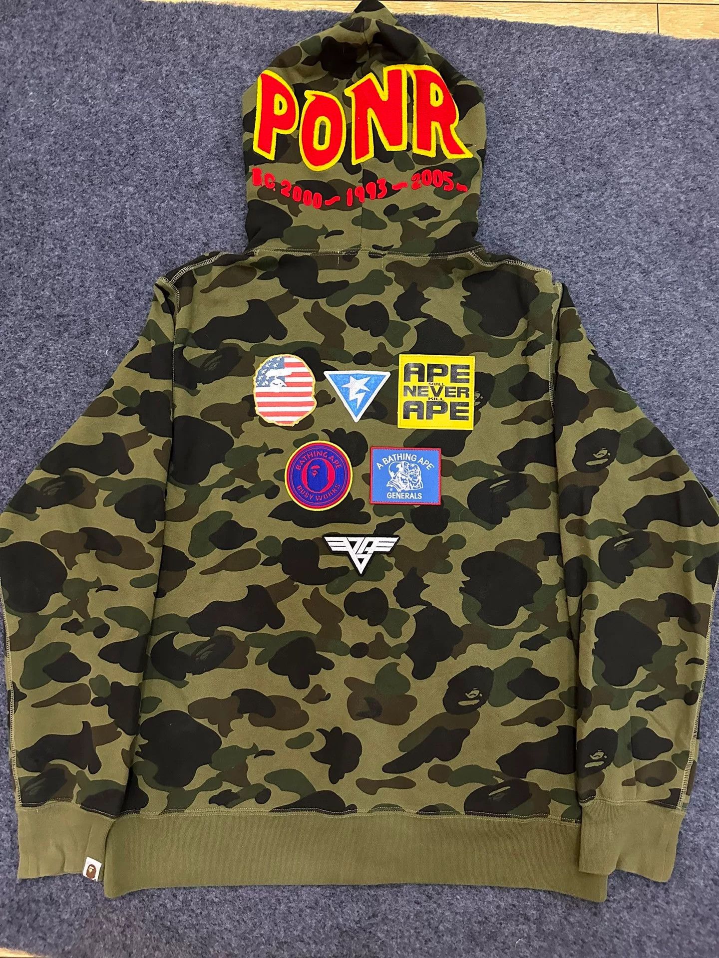 Bape Bape X Multi Shark Sweatshirt Pullover Size US XXL / EU 58 / 5 - 2 Thumbnail