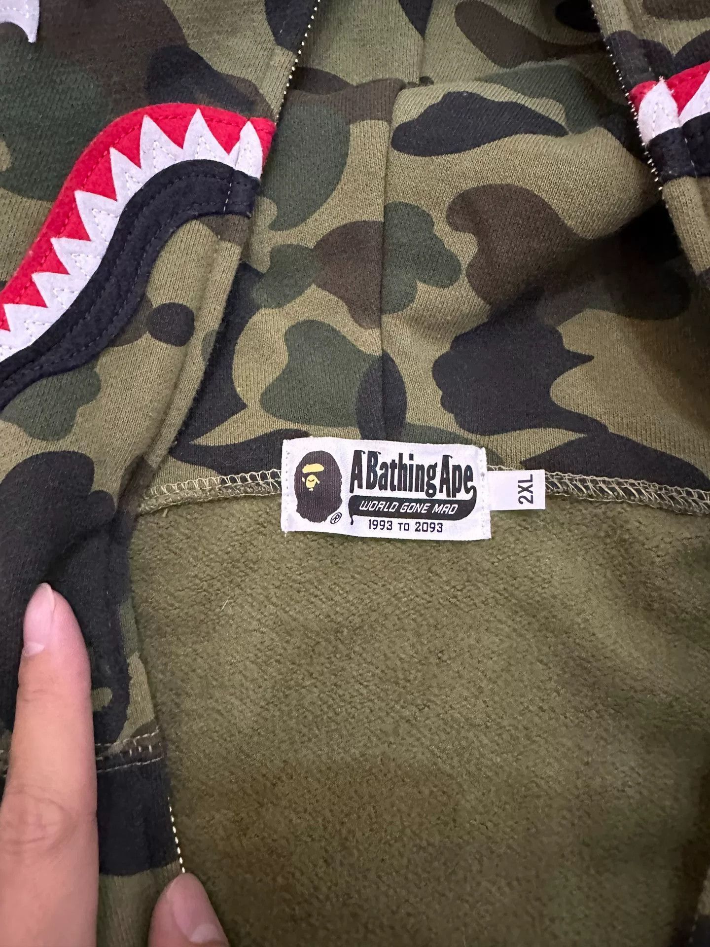 Bape Bape X Multi Shark Sweatshirt Pullover Size US XXL / EU 58 / 5 - 4 Thumbnail