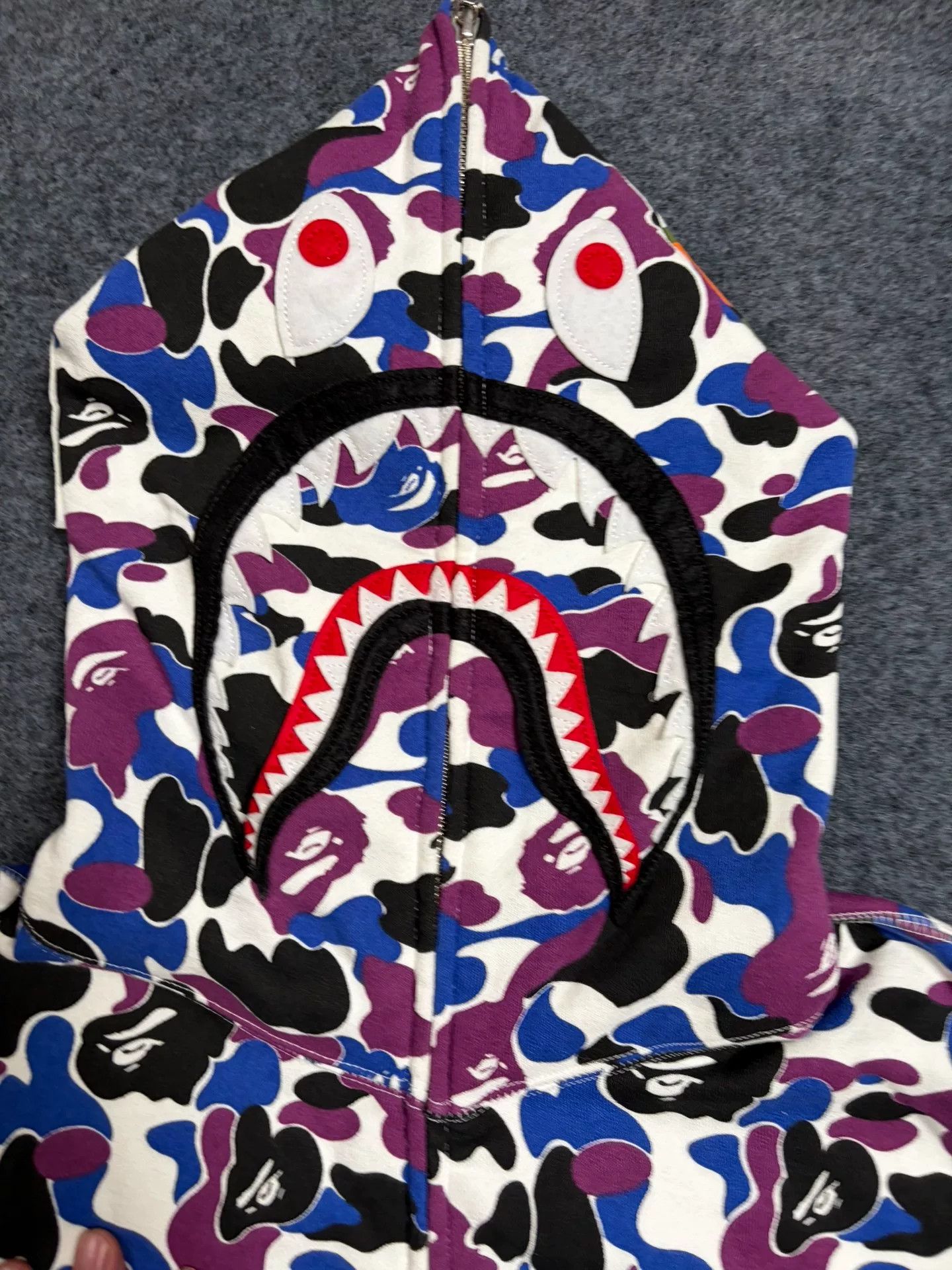 Bape Bape Multi Shark Sweatshirt Pullover Size US XL / EU 56 / 4 - 3 Thumbnail
