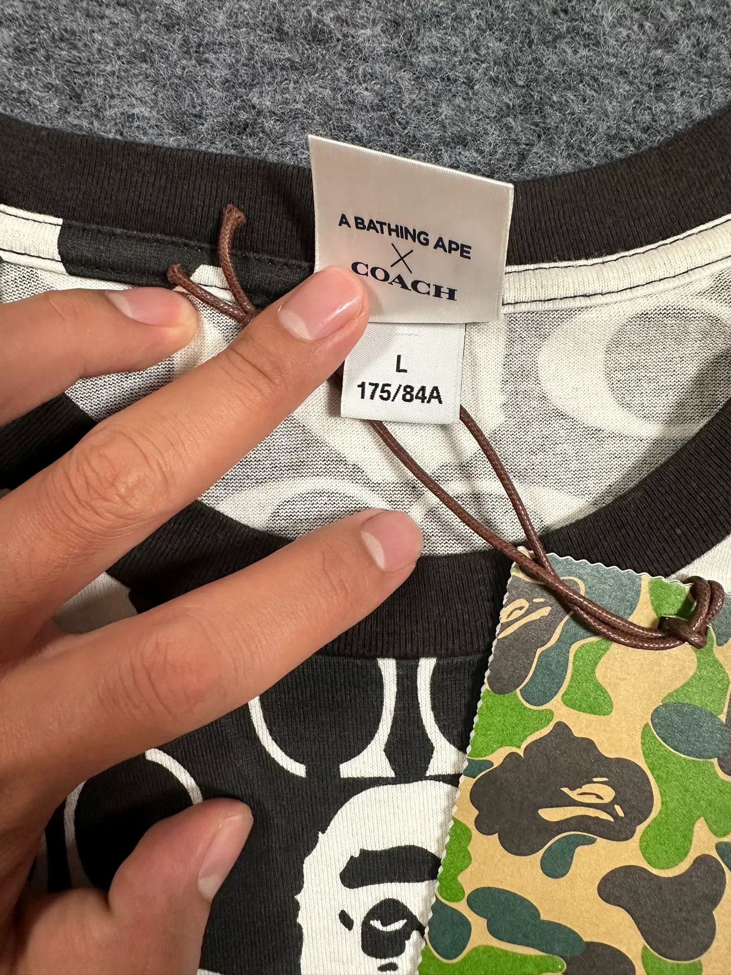 Bape Bape Coach Multi Shark T-Shirt Size US L / EU 52-54 / 3 - 3 Thumbnail