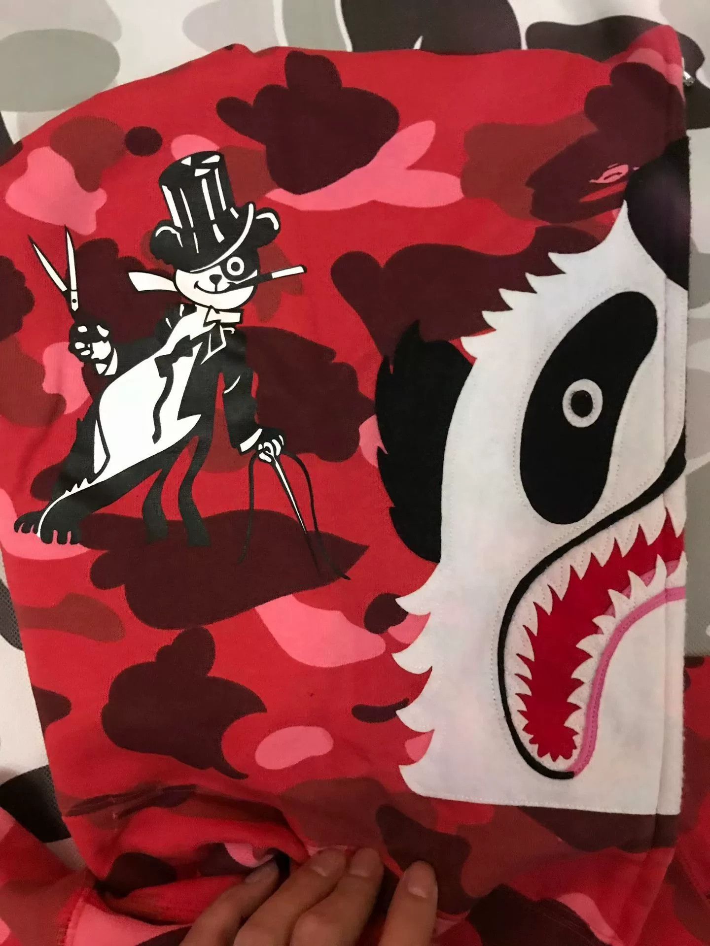 Bape Bape Nf Black-white Shark Sweatshirt Size US L / EU 52-54 / 3 - 7 Thumbnail