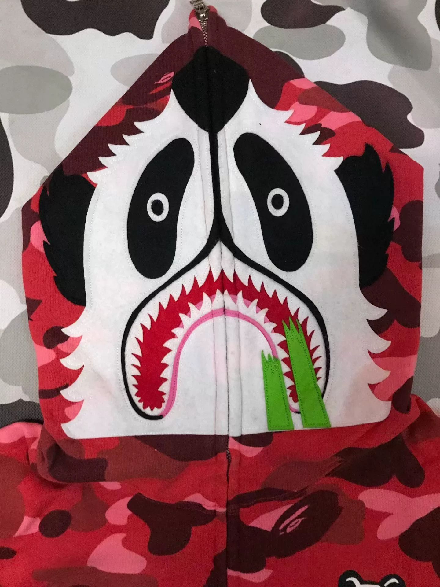 Bape Bape Nf Black-white Shark Sweatshirt Size US L / EU 52-54 / 3 - 3 Thumbnail