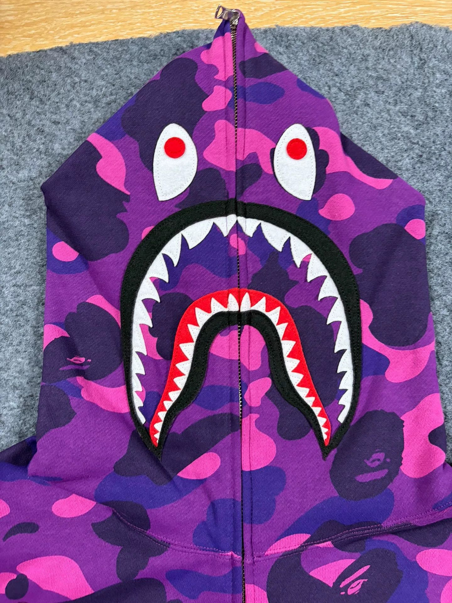 Bape Bape X Multi Shark Sweatshirt Pullover Size US XXL / EU 58 / 5 - 3 Thumbnail