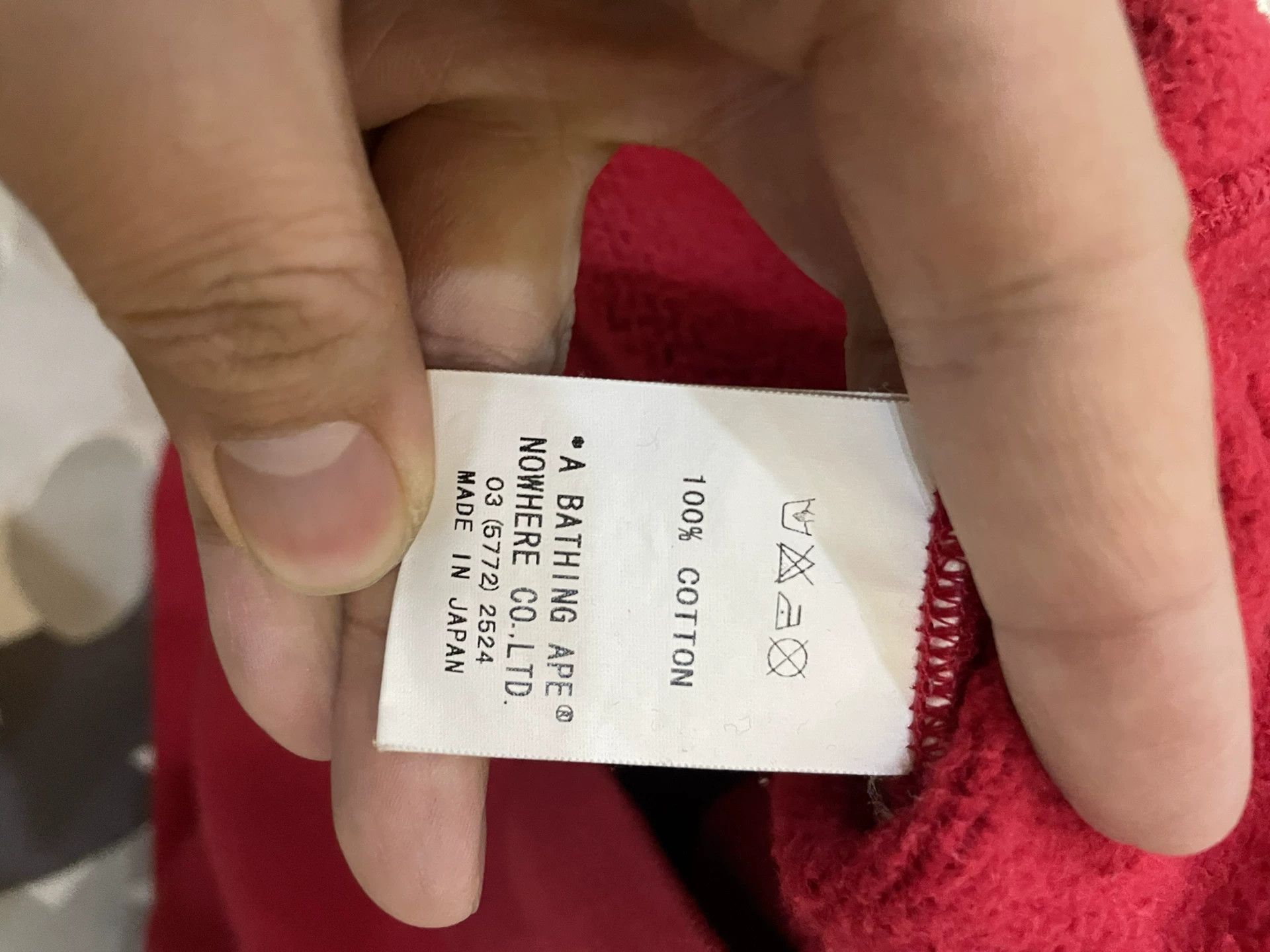 Bape Bape Red Glow Sweatshirt Pullover Size US L / EU 52-54 / 3 - 3 Thumbnail