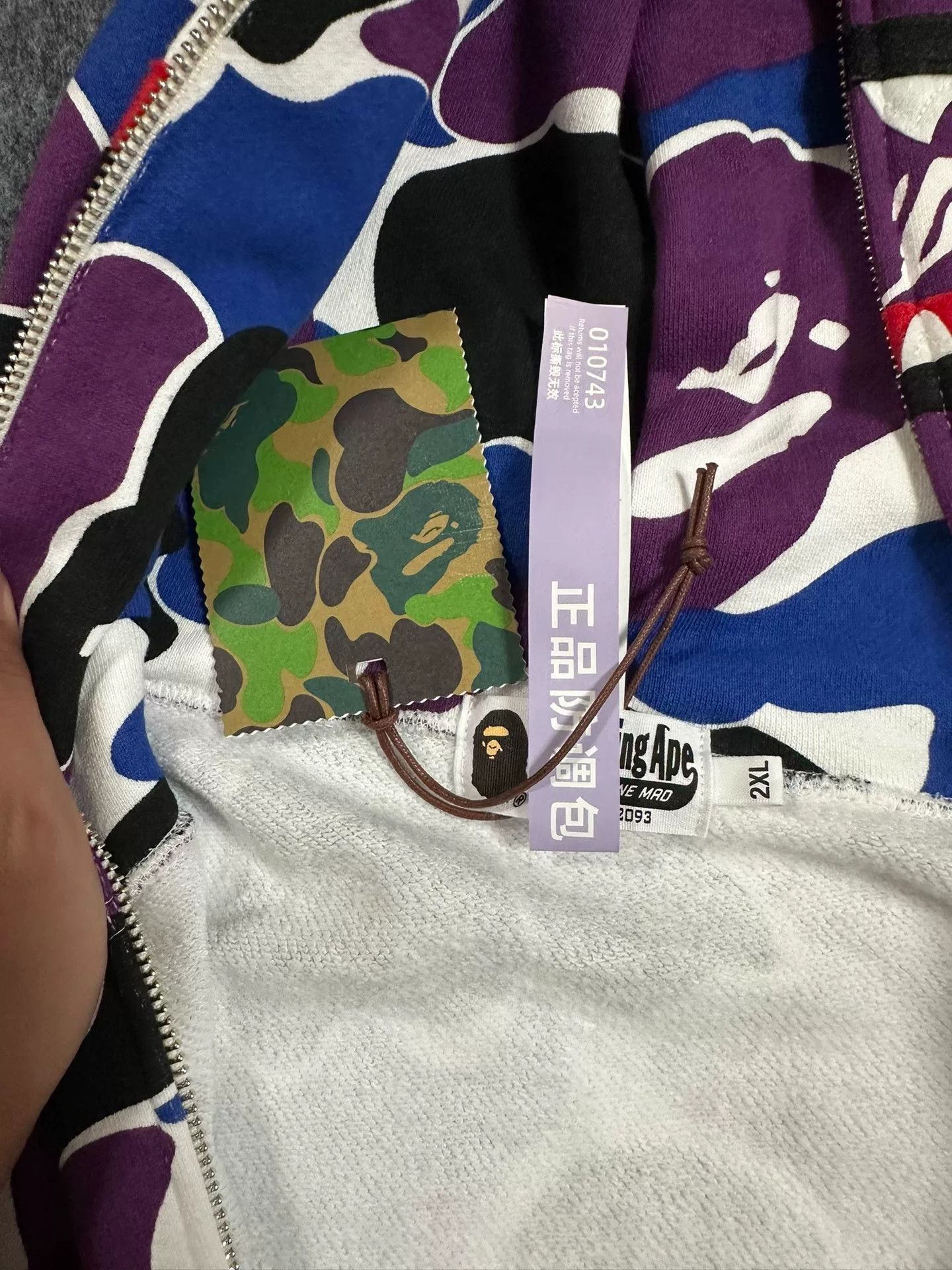 Bape Bape X Multi Shark Sweatshirt Pullover Size US XXL / EU 58 / 5 - 5 Thumbnail
