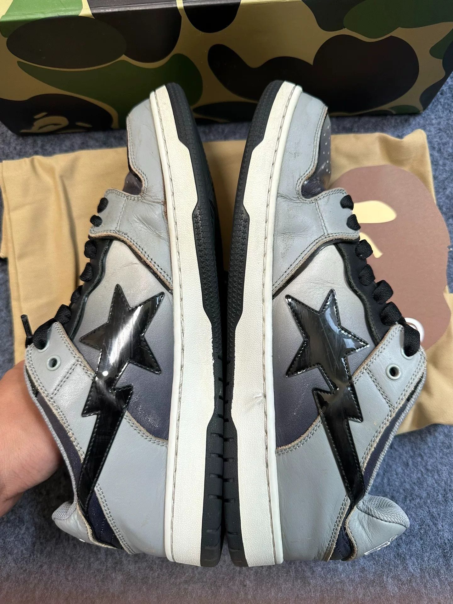 Bape Bape Ta Multi Glow Shoes Low Top Size US 13 / EU 46 - 3 Thumbnail