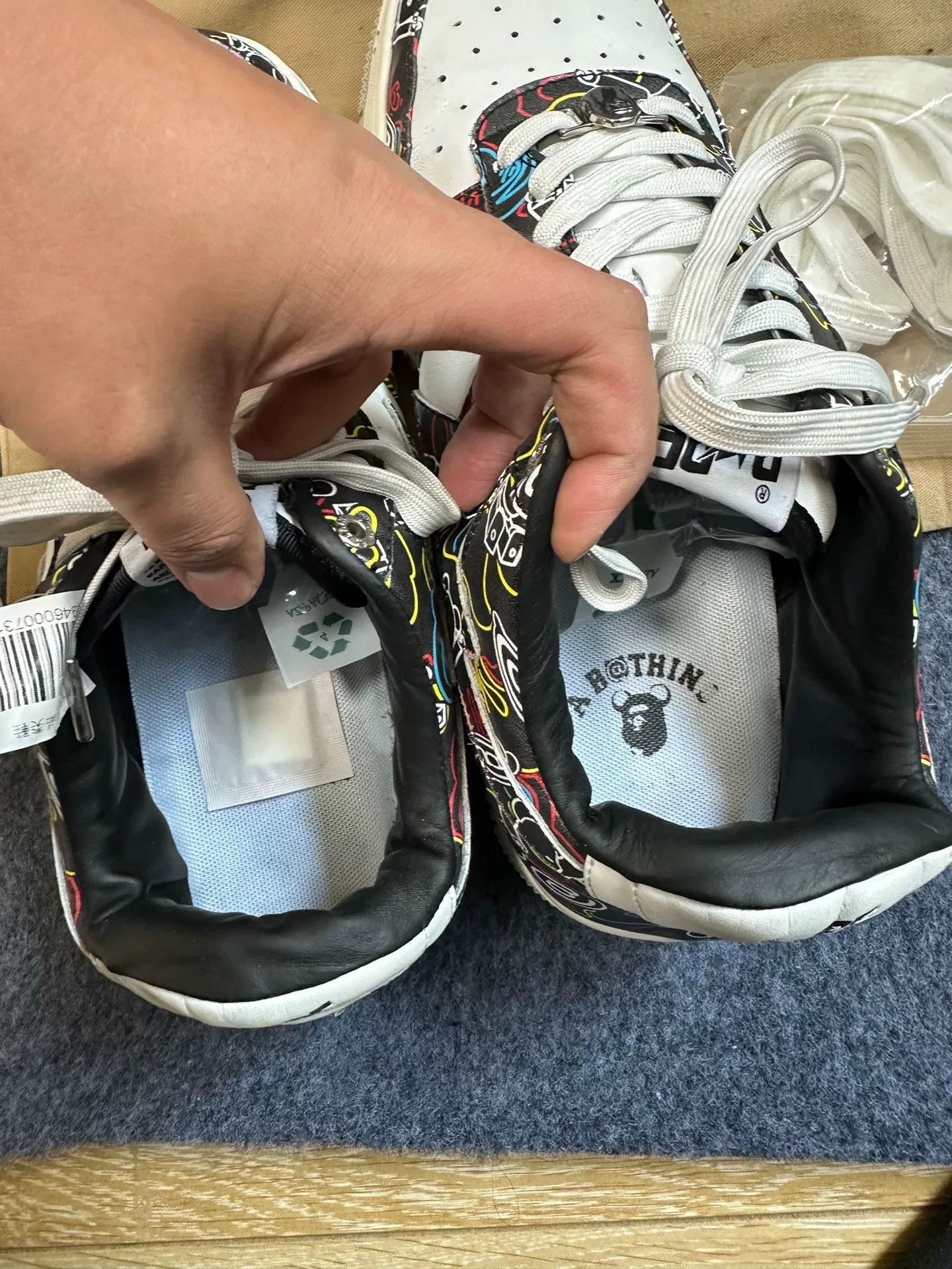 Bape Bape Multi Shark Triple Collab Size US 13 / EU 46 - 4 Thumbnail
