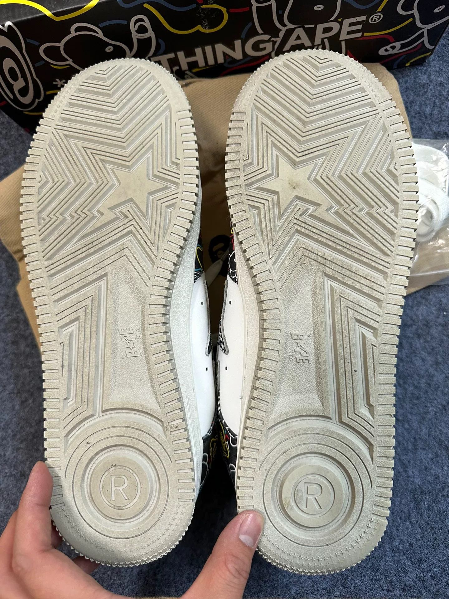 Bape Bape Multi Shark Triple Collab Size US 13 / EU 46 - 9 Thumbnail