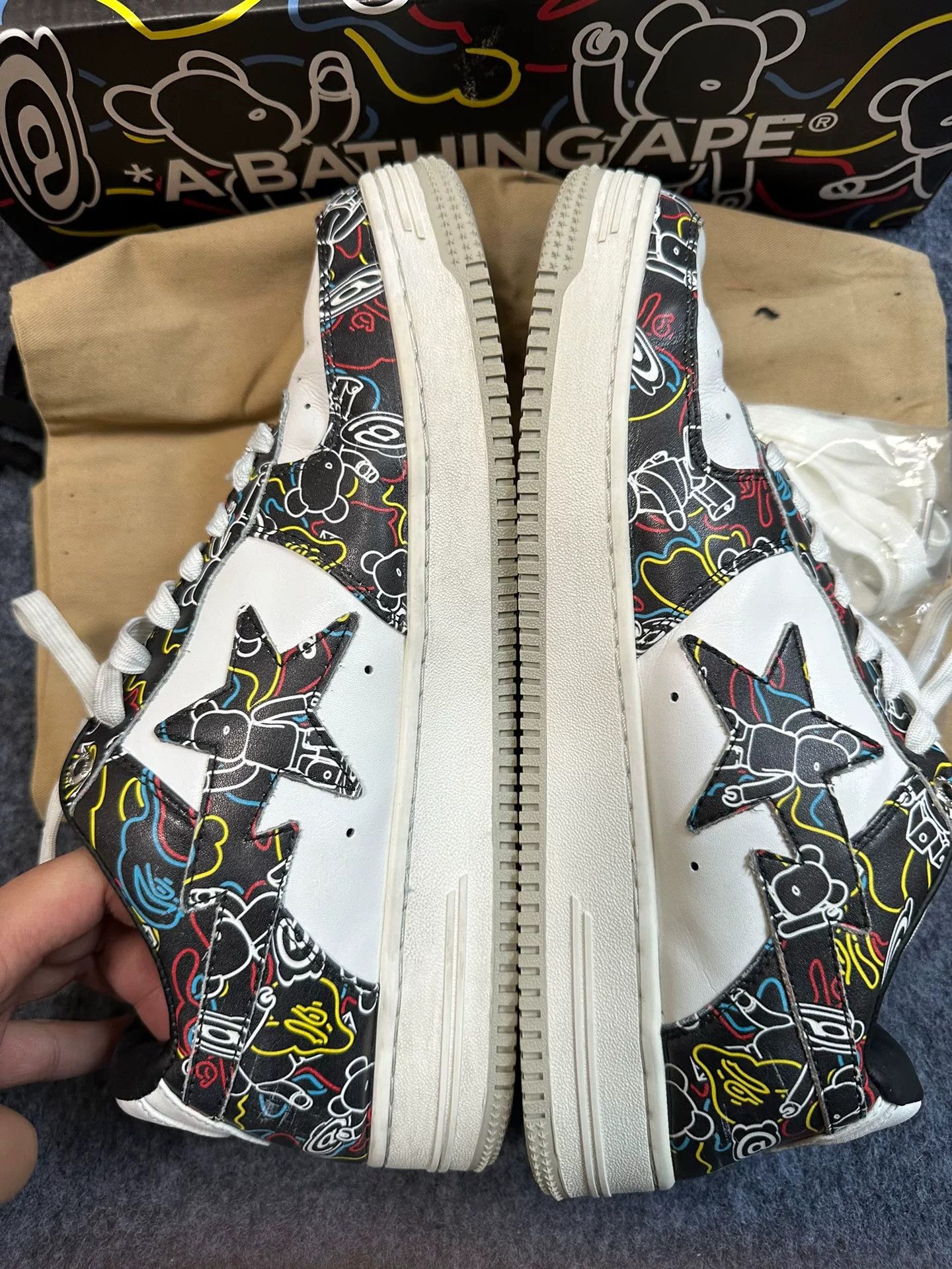 Bape Bape Multi Shark Triple Collab Size US 13 / EU 46 - 3 Thumbnail