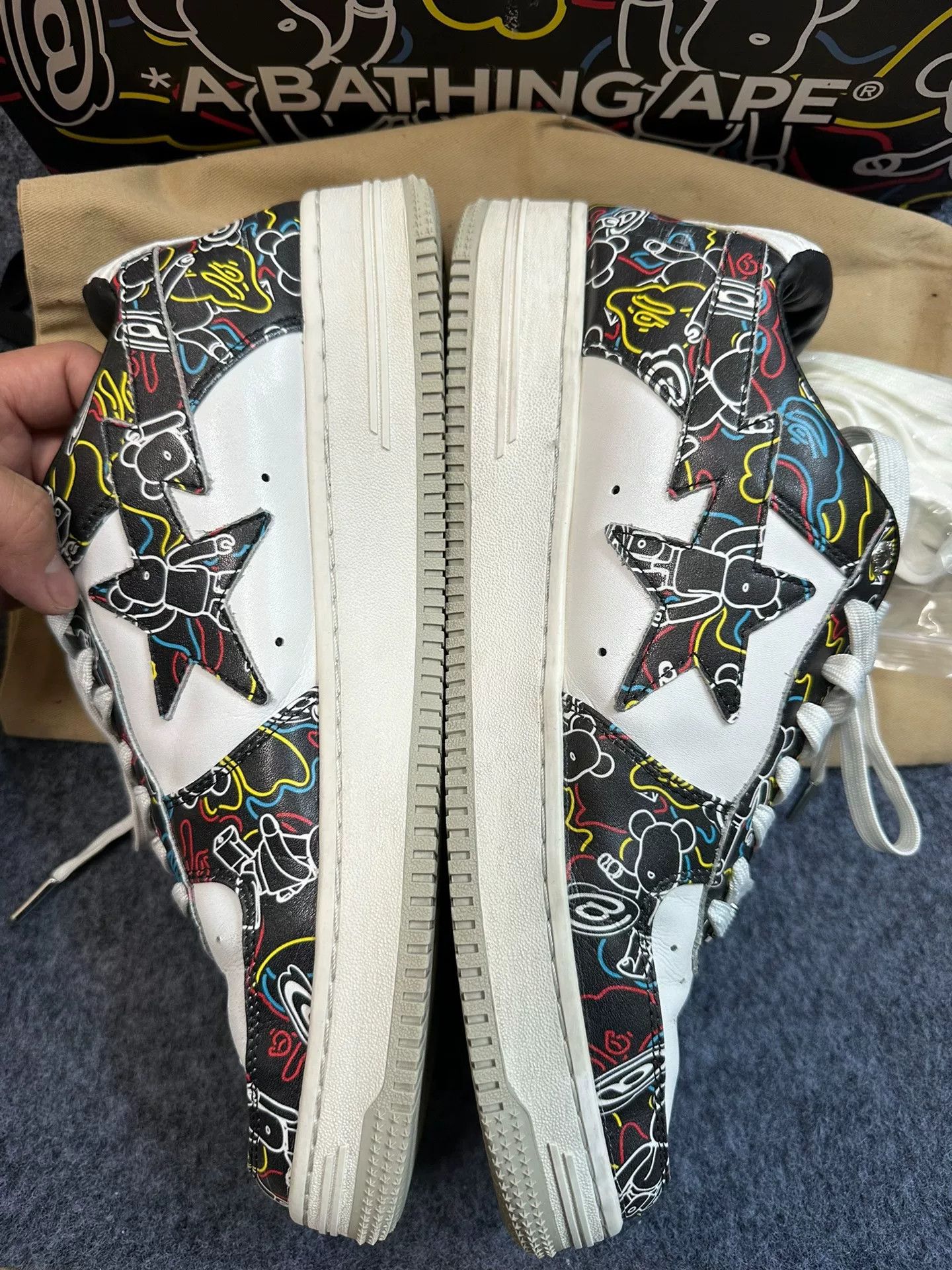 Bape Bape Multi Shark Triple Collab Size US 13 / EU 46 - 2 Thumbnail