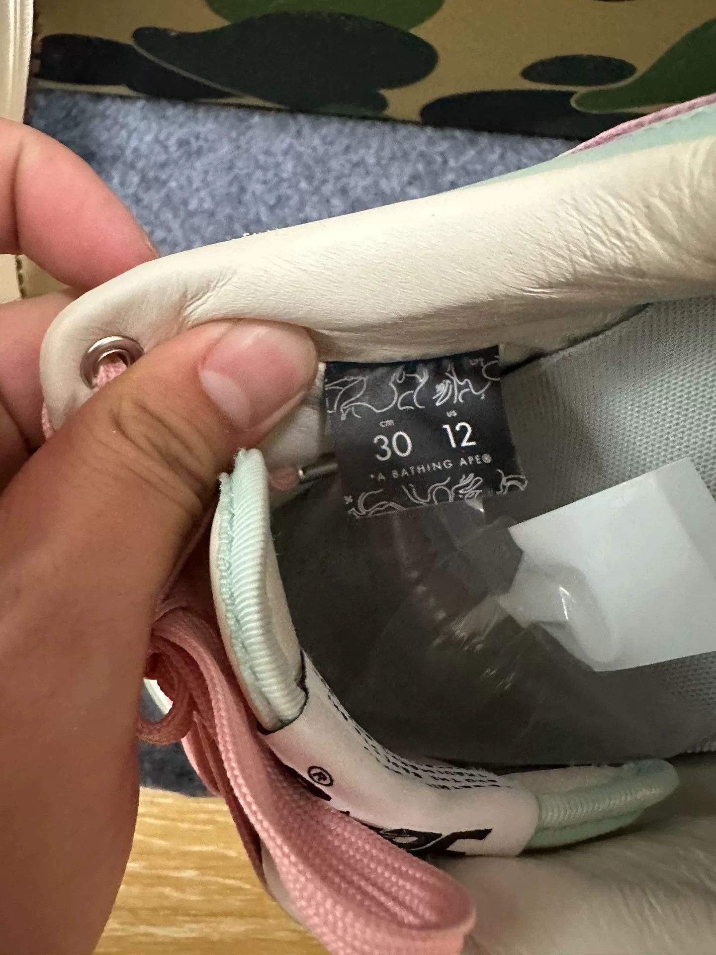 Bape Bape Ta Multi Glow Velcro Designer Size US 13 / EU 46 - 6 Thumbnail