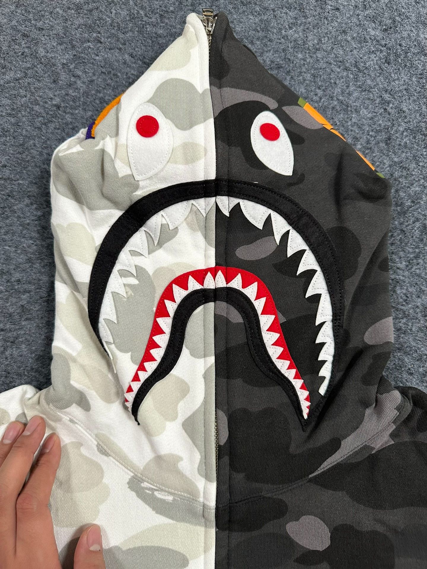 Bape Bape Black-white Shark Sweatshirt Size US XL / EU 56 / 4 - 3 Thumbnail