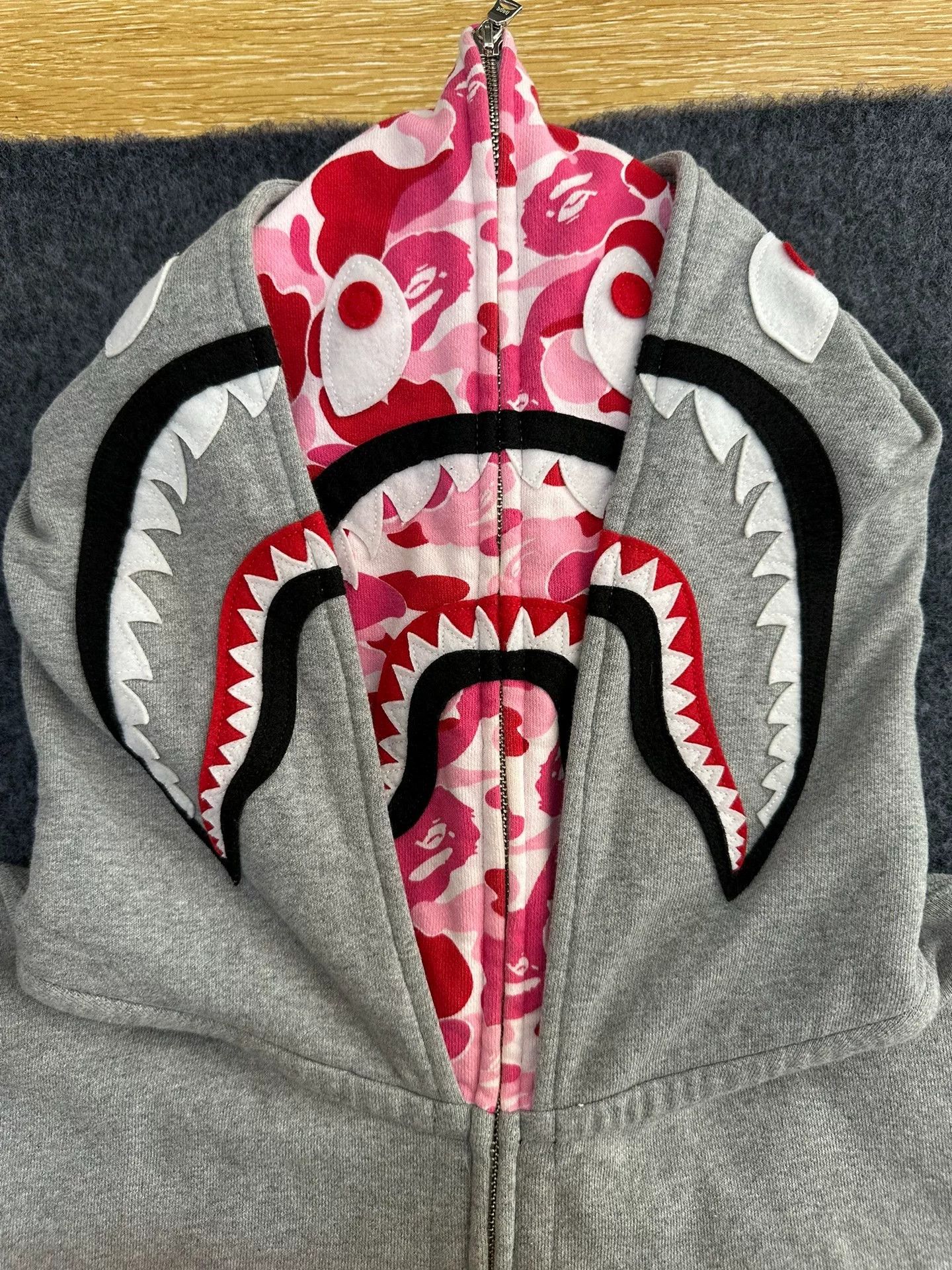 Bape Bape X Multi Shark Sweatshirt Pullover Size US XXL / EU 58 / 5 - 3 Thumbnail