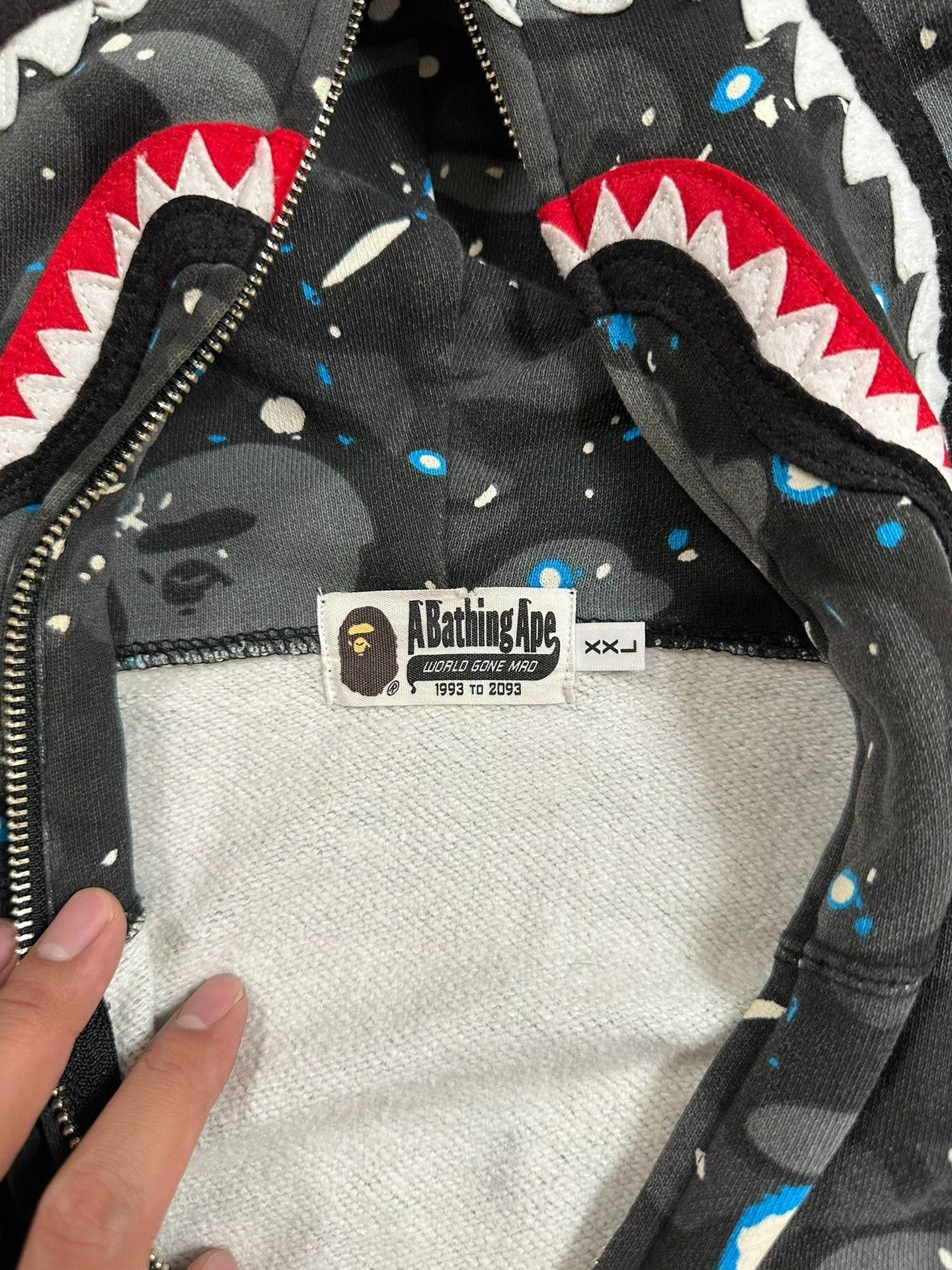 Bape Bape X Multi Shark Sweatshirt Pullover Size US XXL / EU 58 / 5 - 4 Thumbnail