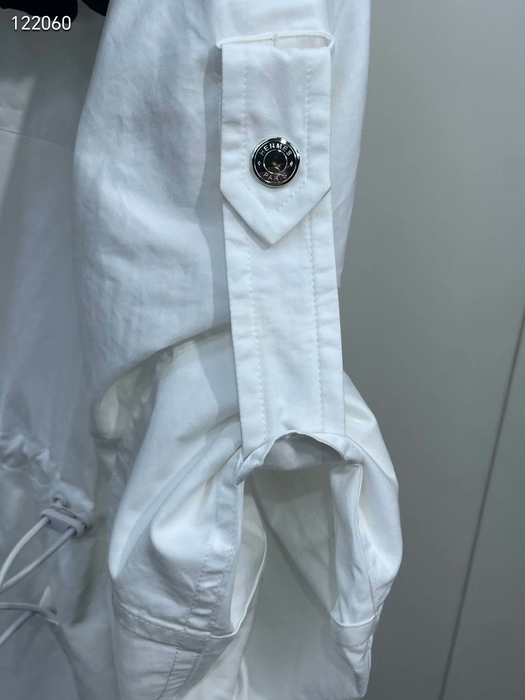Hermes Hermes White Drawstring Dress Size XXS / US 00 / IT 34 - 3 Thumbnail