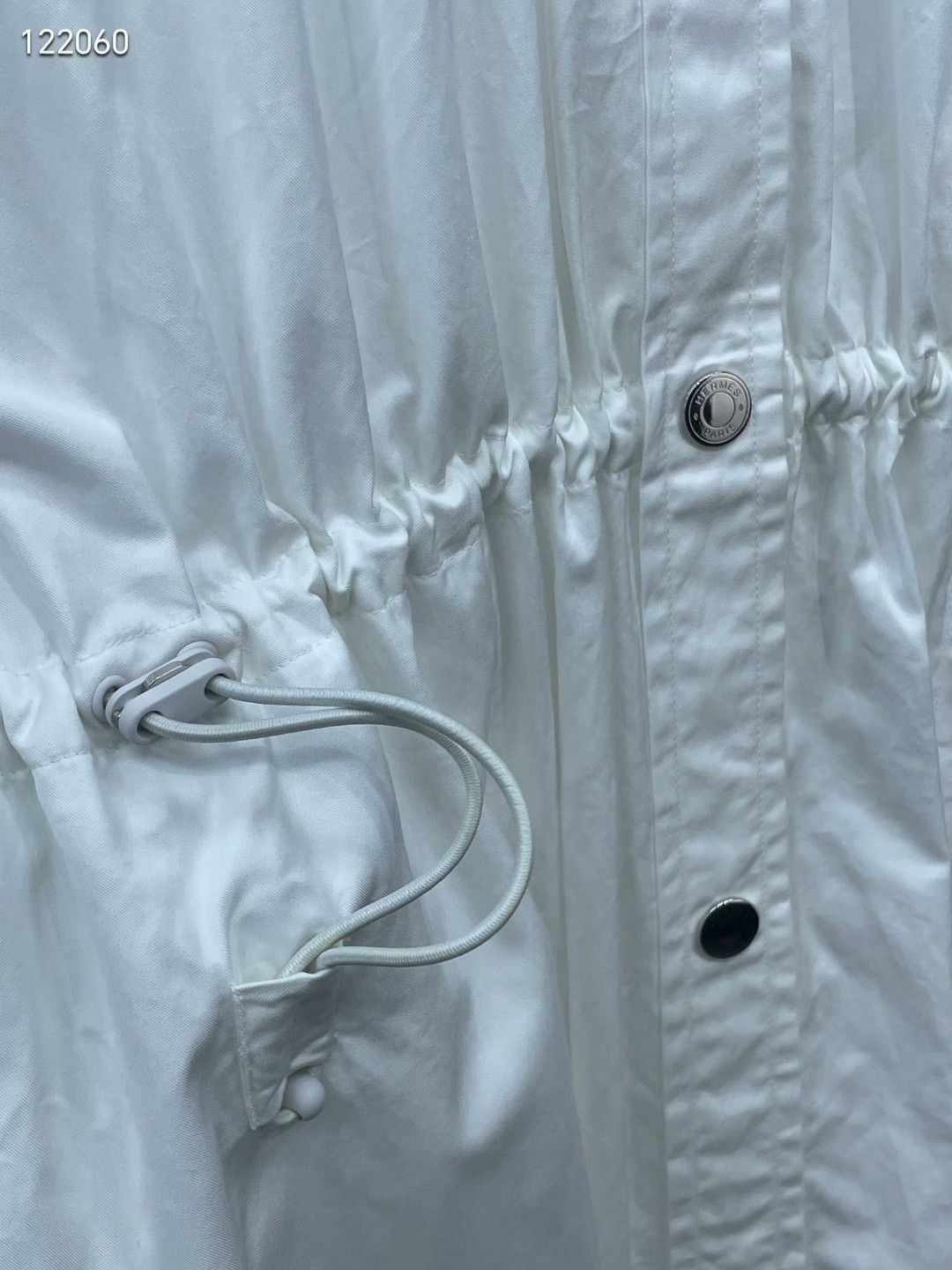 Hermes Hermes White Drawstring Dress Size XXS / US 00 / IT 34 - 4 Thumbnail