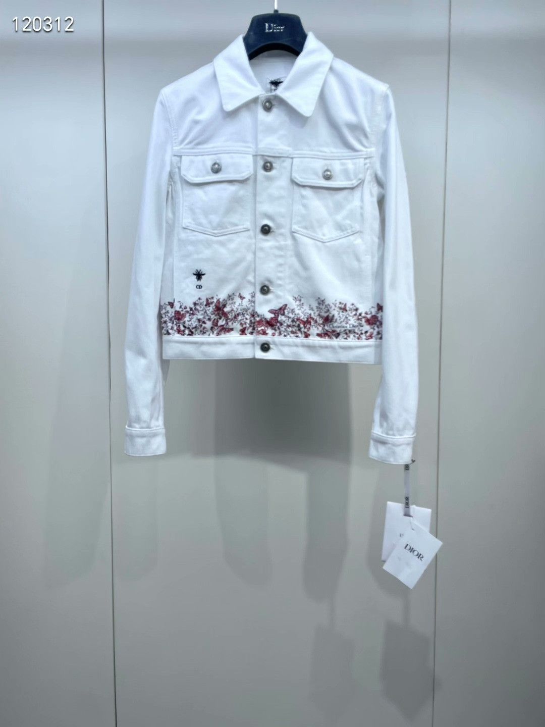 Dior Dior 2024 Butterfly Denim Jacket Size XXS / US 00 / IT 34 - 2 Thumbnail