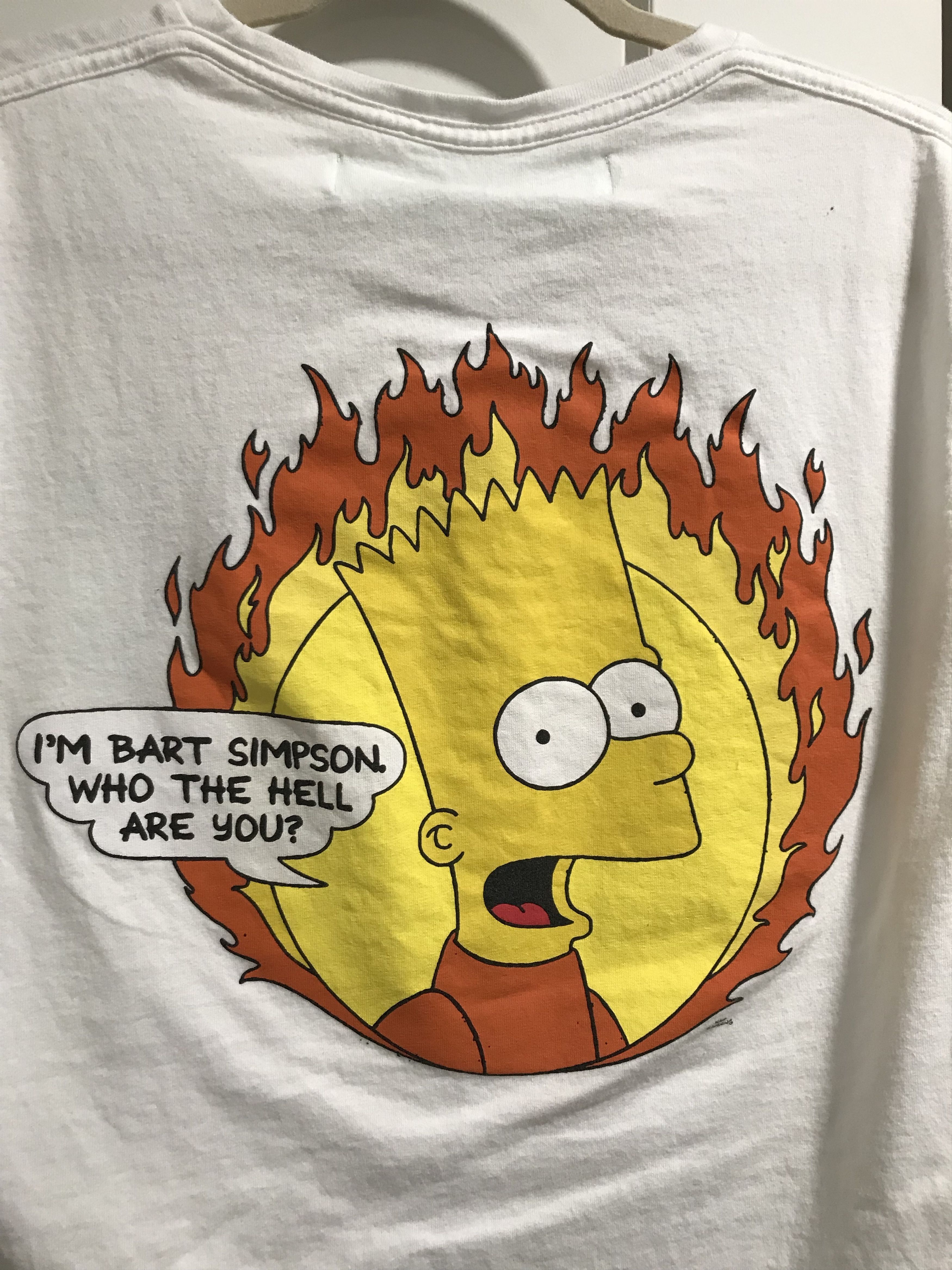 Off white x fashion bart simpson