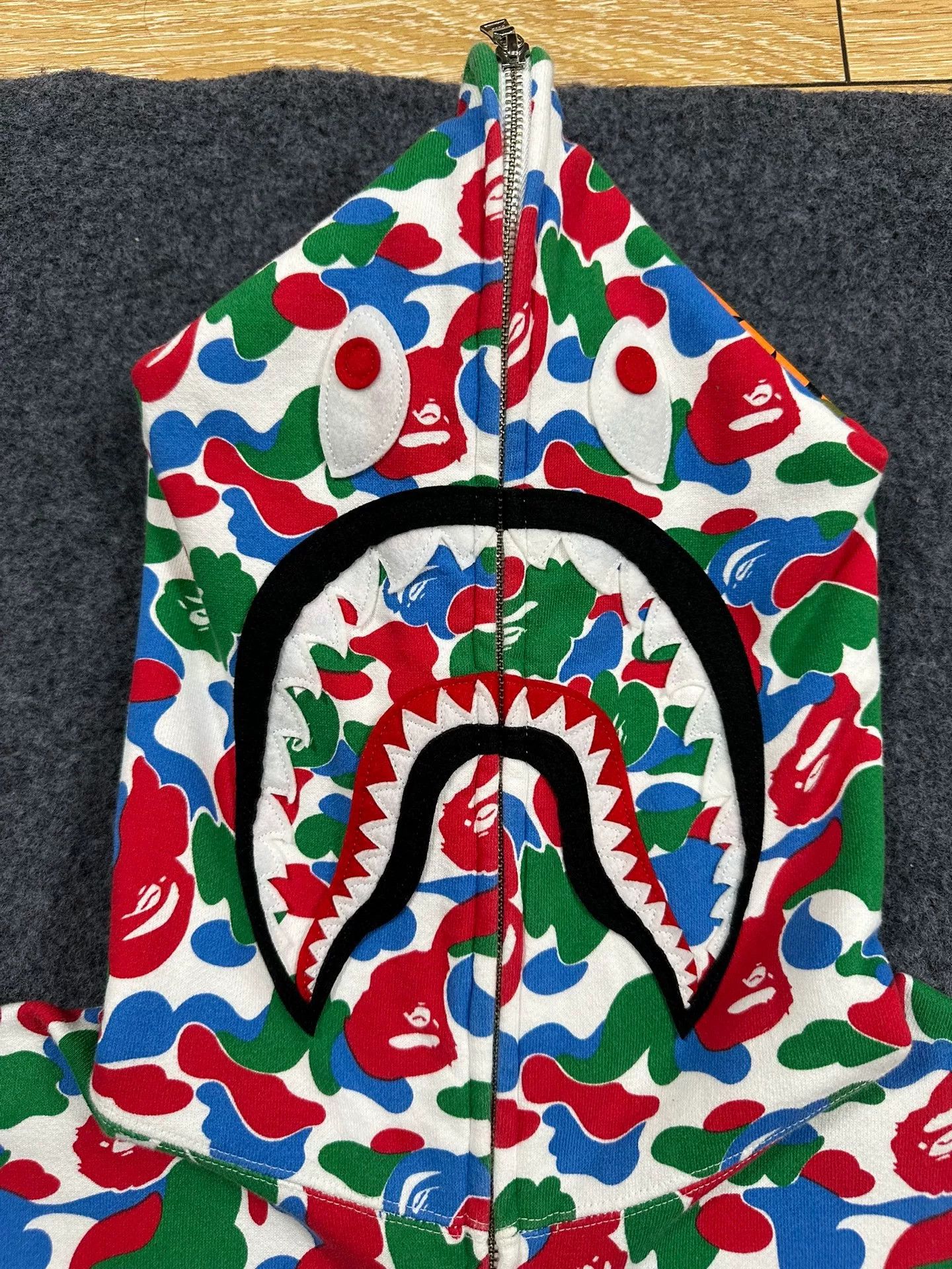 Bape Bape Multi Shark Sweatshirt Pullover Size US XL / EU 56 / 4 - 3 Thumbnail